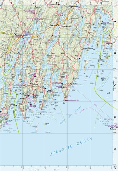 Maine Atlas & Gazetteer Map 7 Preview 1