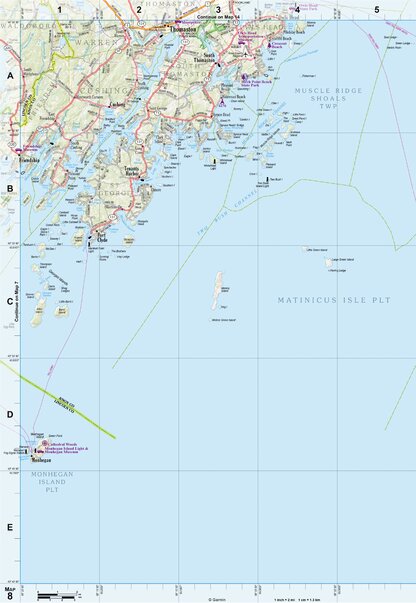 Maine Atlas & Gazetteer Map 8 Preview 1