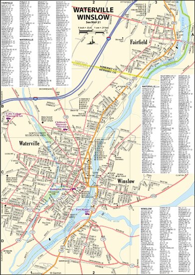 Maine Atlas & Gazetteer- Waterville/Winslow Preview 1