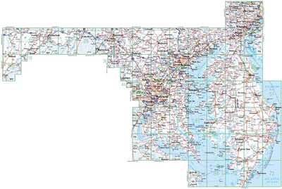 Maryland/Delaware Atlas & Gazetteer Overview Map Preview 1