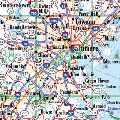 Maryland/Delaware Atlas & Gazetteer Overview Map Preview 3