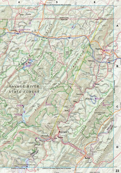 Maryland/Delaware Atlas & Gazetteer Page 23 Preview 1