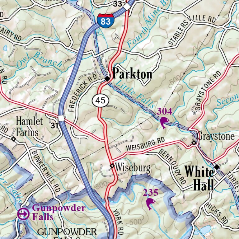 Maryland/Delaware Atlas & Gazetteer Page 31 Map by Garmin | Avenza Maps