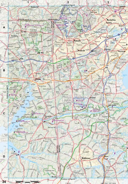 Maryland/Delaware Atlas & Gazetteer Page 34 Preview 1