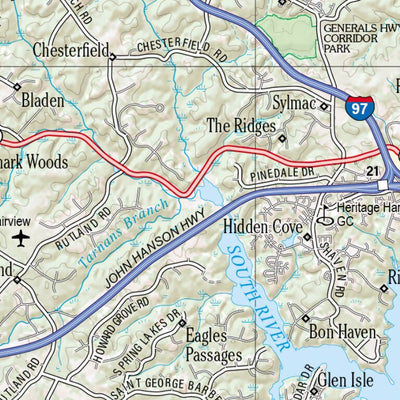 Maryland/Delaware Atlas & Gazetteer Page 46 Preview 3