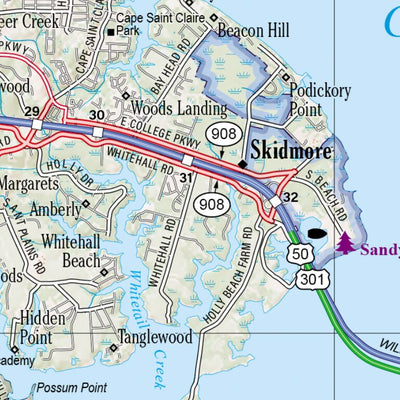 Maryland/Delaware Atlas & Gazetteer Page 47 Preview 3