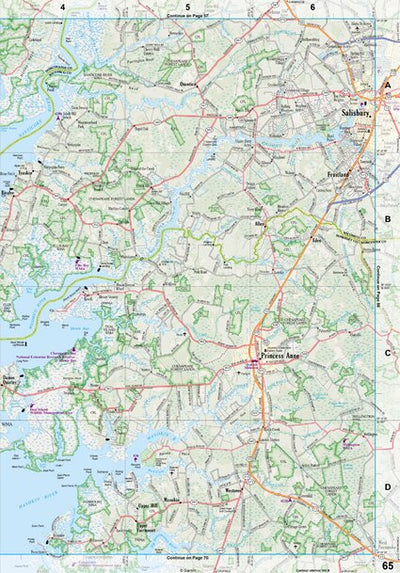 Maryland/Delaware Atlas & Gazetteer Page 65 Preview 1