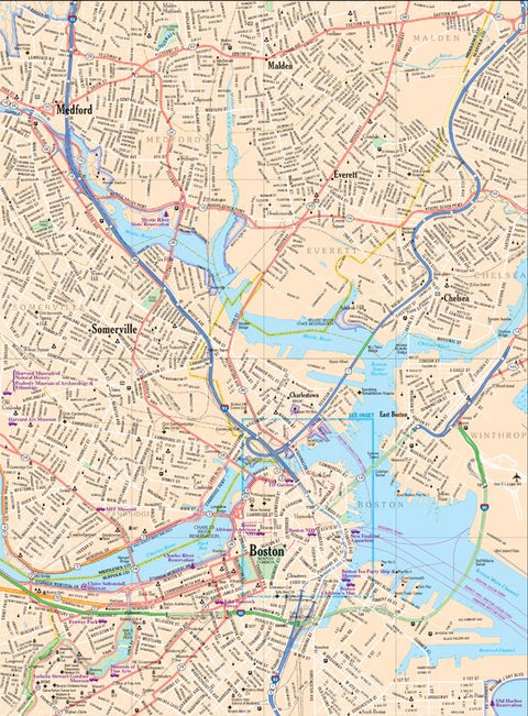 Massachusetts Atlas & Gazetteer- Boston 4 Preview 1