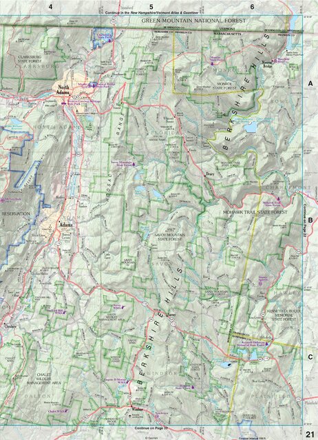 Massachusetts Atlas & Gazetteer Page 21 Preview 1
