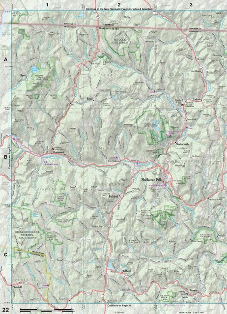 Massachusetts Atlas & Gazetteer Page 22 Preview 1