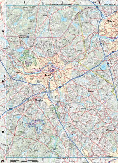 Massachusetts Atlas & Gazetteer Page 27 Preview 1