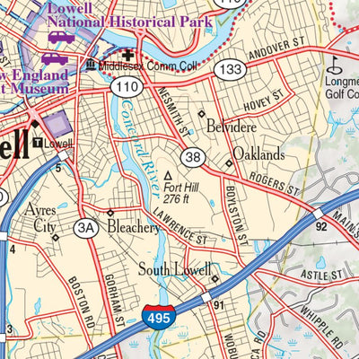 Massachusetts Atlas & Gazetteer Page 27 Preview 2