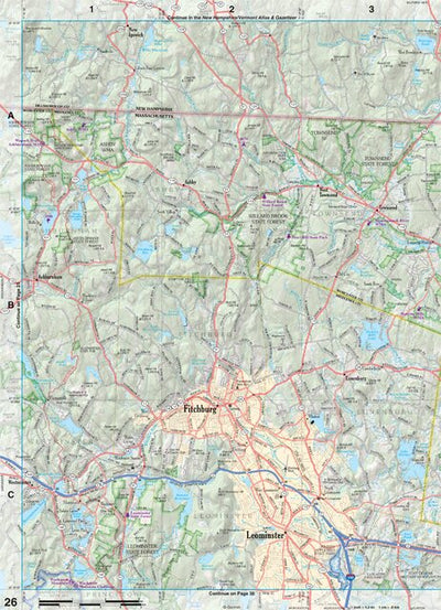 Massachusetts Atlas & Gazetteer Page 28 Preview 1