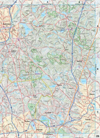 Massachusetts Atlas & Gazetteer Page 29 Preview 1