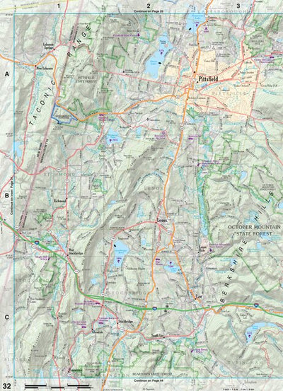 Massachusetts Atlas & Gazetteer Page 32 Preview 1