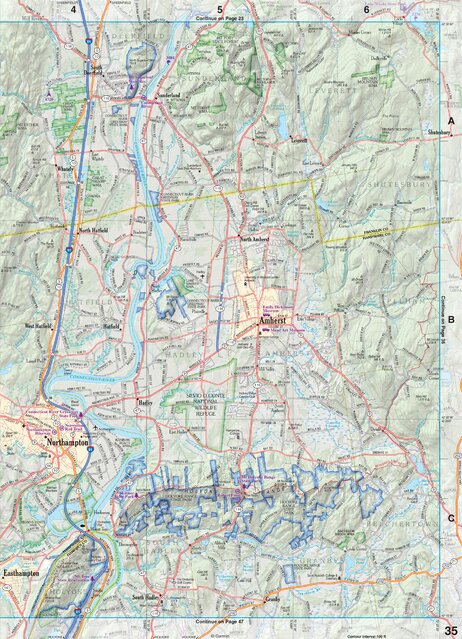 Massachusetts Atlas & Gazetteer Page 34 Preview 1