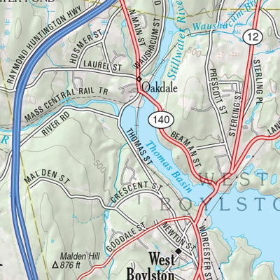 Massachusetts Atlas & Gazetteer Page 38 Preview 2