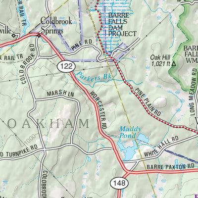 Massachusetts Atlas & Gazetteer Page 39 Preview 2