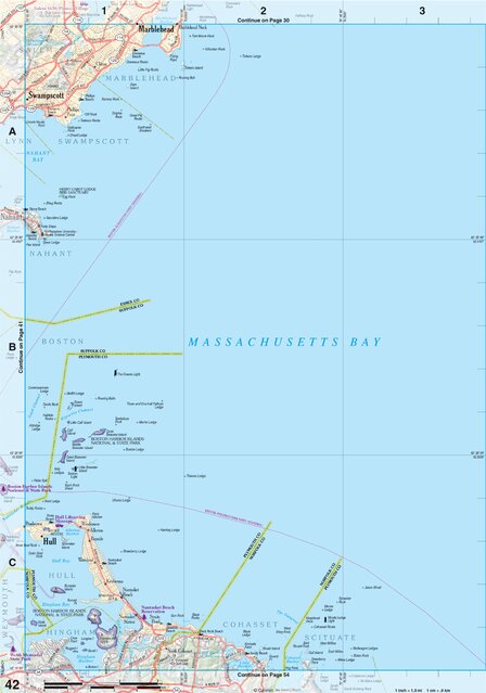 Massachusetts Atlas & Gazetteer Page 42 Preview 1