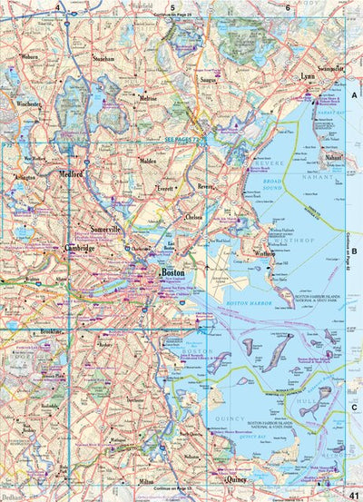 Massachusetts Atlas & Gazetteer Page 43 Preview 1