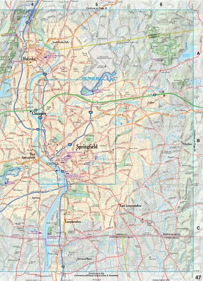 Massachusetts Atlas & Gazetteer Page 47 Preview 1