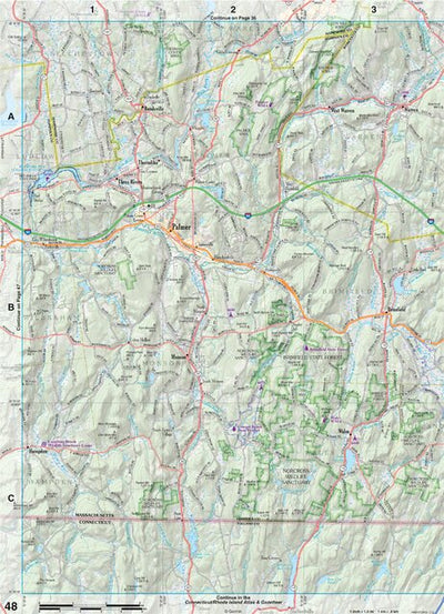 Massachusetts Atlas & Gazetteer Page 50 Preview 1