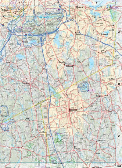 Massachusetts Atlas & Gazetteer Page 52 Preview 1