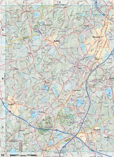 Massachusetts Atlas & Gazetteer Page 54 Preview 1