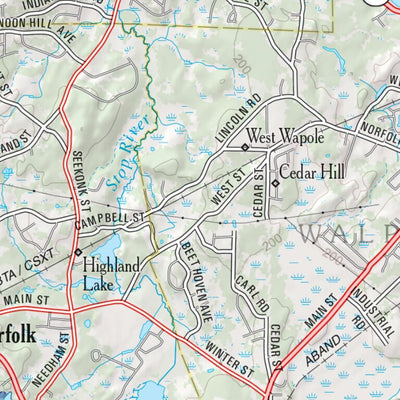 Massachusetts Atlas & Gazetteer Page 54 Preview 2