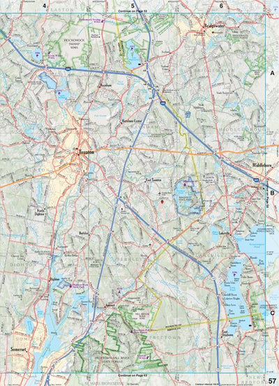 Massachusetts Atlas & Gazetteer Page 56 Preview 1
