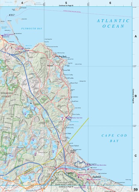 Massachusetts Atlas & Gazetteer Page 59 Preview 1