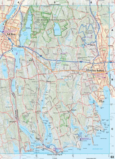 Massachusetts Atlas & Gazetteer Page 62 Preview 1