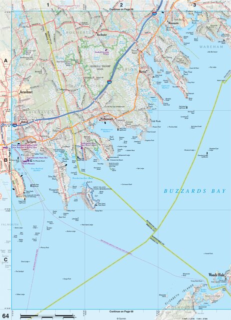 Massachusetts Atlas & Gazetteer Page 63 Preview 1