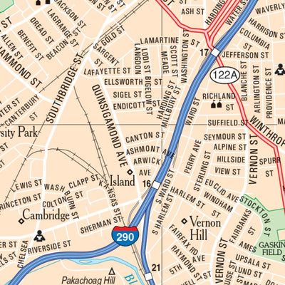 Massachusetts Atlas & Gazetteer- Worcester Preview 2