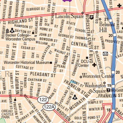 Massachusetts Atlas & Gazetteer- Worcester Preview 3