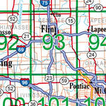 Michigan Atlas & Gazetteer Overview Map Preview 3