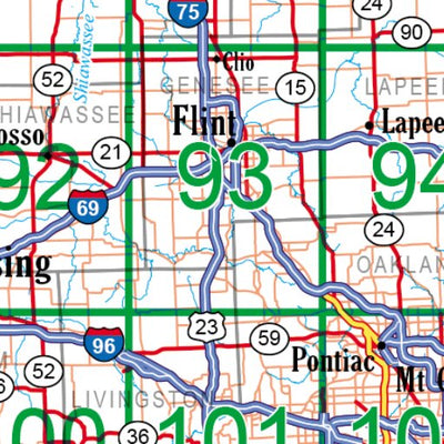Michigan Atlas & Gazetteer Overview Map Preview 3