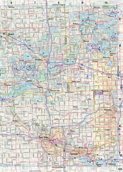 Michigan Atlas & Gazetteer Page 101 Preview 1