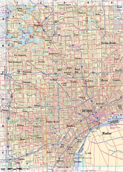 Michigan Atlas & Gazetteer Page 102 Preview 1