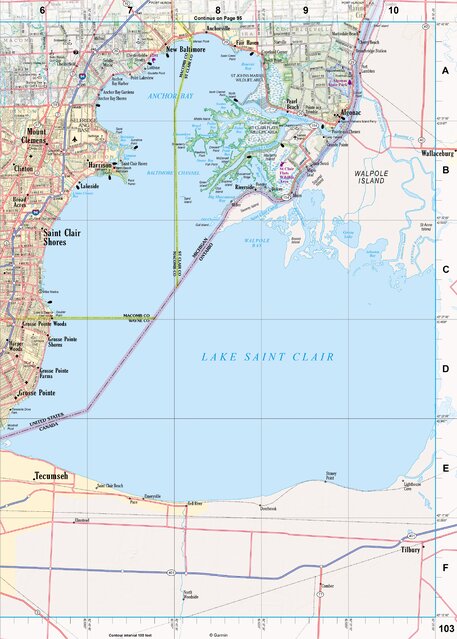 Michigan Atlas & Gazetteer Page 103 Preview 1