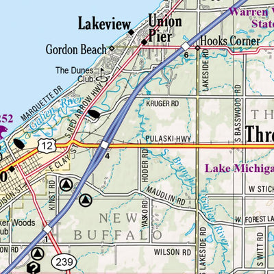 Michigan Atlas & Gazetteer Page 104 Preview 3