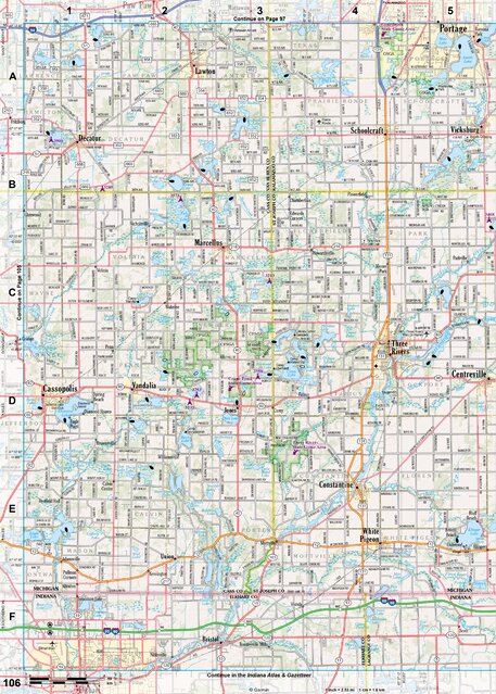 Michigan Atlas & Gazetteer Page 106 Preview 1
