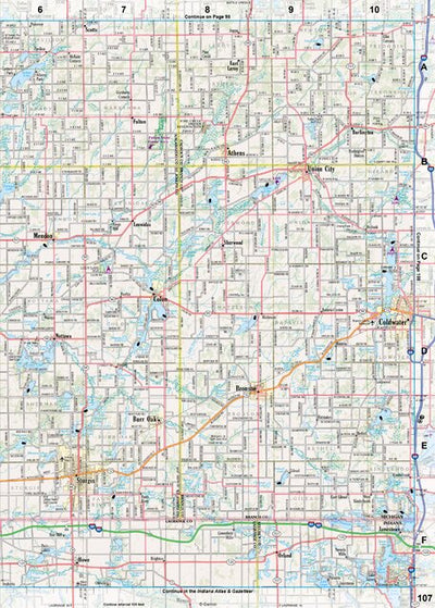 Michigan Atlas & Gazetteer Page 107 Preview 1