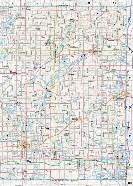 Michigan Atlas & Gazetteer Page 107 Preview 1