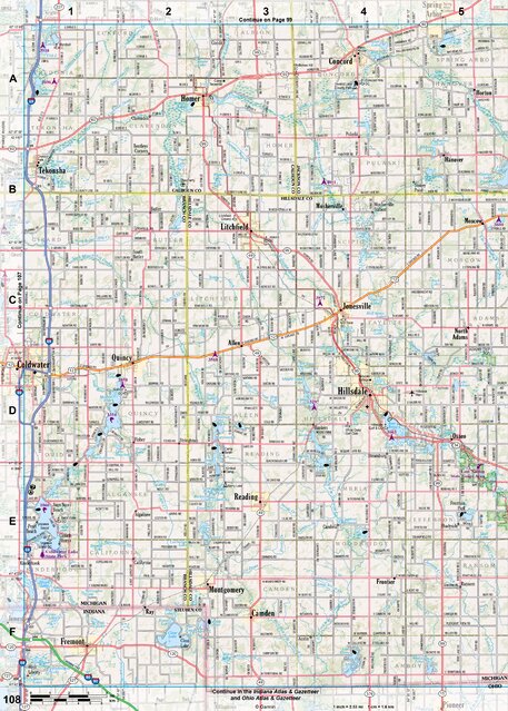 Michigan Atlas & Gazetteer Page 108 Preview 1