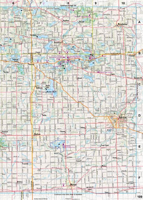 Michigan Atlas & Gazetteer Page 109 Preview 1