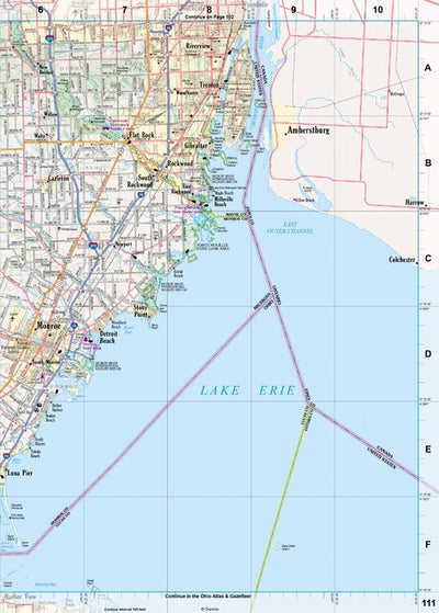 Michigan Atlas & Gazetteer Page 111 Preview 1