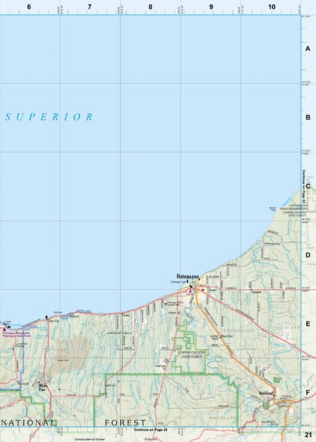 Michigan Atlas & Gazetteer Page 21 Preview 1