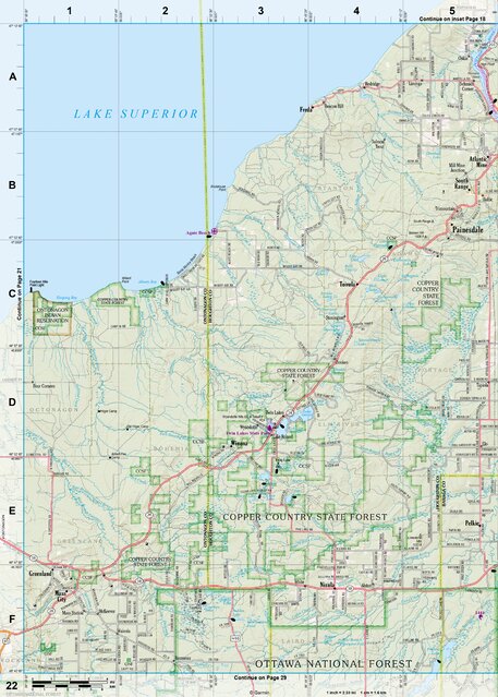 Michigan Atlas & Gazetteer Page 22 Preview 1
