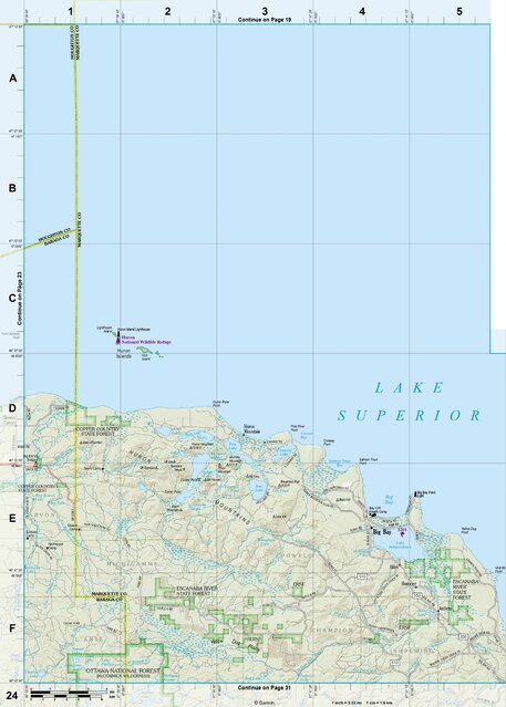Michigan Atlas & Gazetteer Page 24 Preview 1